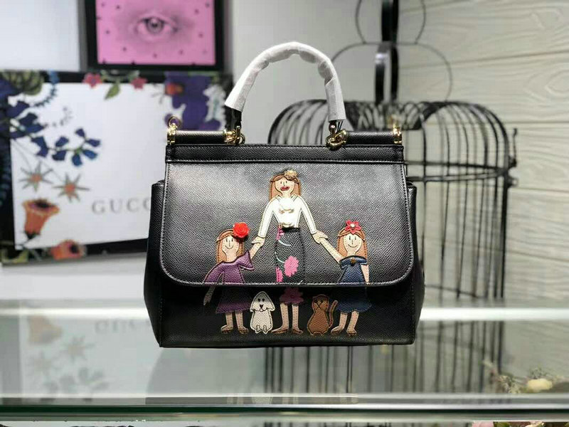 Wholesale AAA Replica Dolce & Gabbana Leather Shoulder Bags