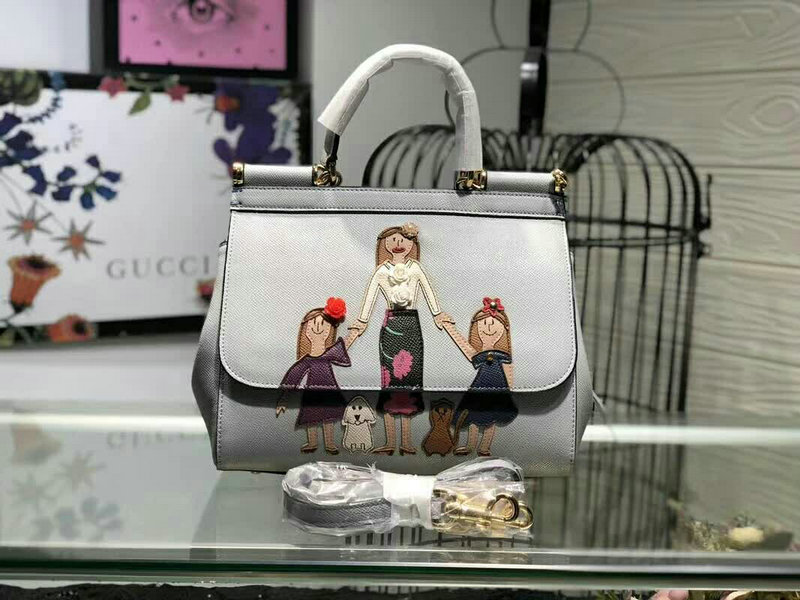 Wholesale AAA Replica Dolce & Gabbana Leather Shoulder Bags