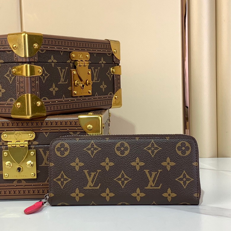 Wholesale High Quality AAA Louis Vuitton Zippy Monogram Canvas Leather Replica Wallets for Sale