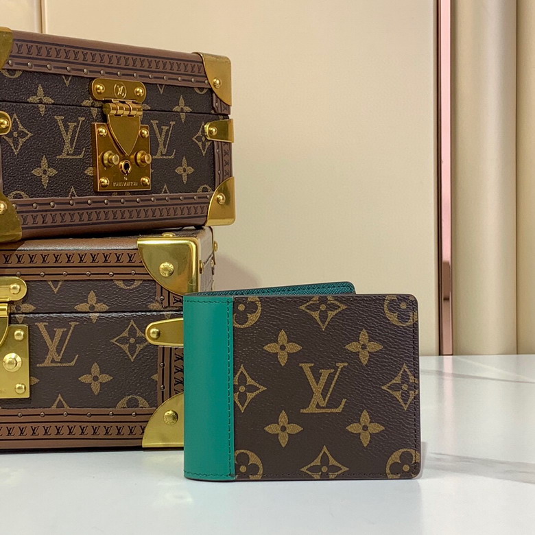 Wholesale High Quality AAA Louis Vuitton Multiple Monogram Canvas M12657 Leather Replica Wallets for Sale