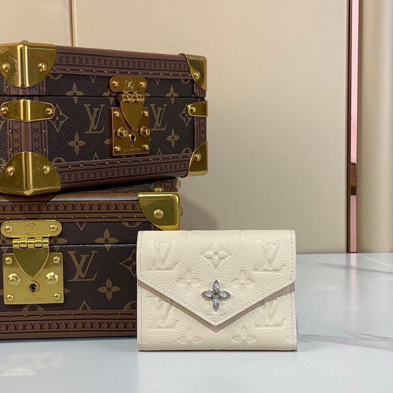 Wholesale High Quality AAA Louis Vuitton Victorine Monogram Canvas Leather Replica Wallets for Sale