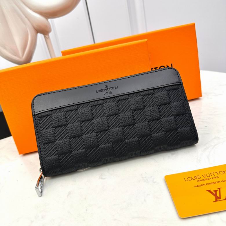 Wholesale High Quality AAA Louis Vuitton Fashion zipper Leather Replica Wallets for Sale