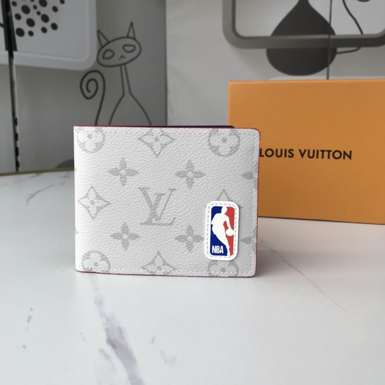 Wholesale High Quality AAA Louis Vuitton X NBA Leather Replica Wallets for Sale
