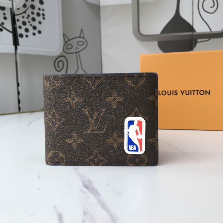 Wholesale High Quality AAA Louis Vuitton X NBA Leather Replica Wallets for Sale