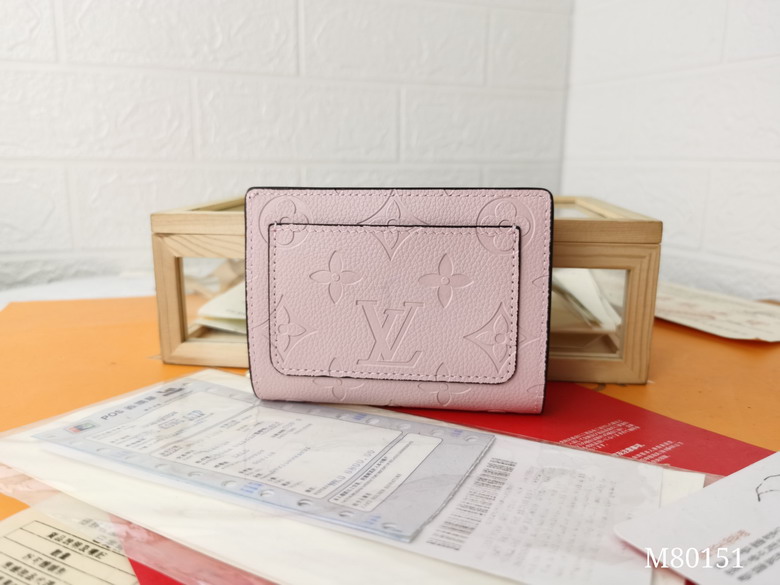 Wholesale High Quality AAA Louis Vuitton Cléa Monogram Empreinte Leather Replica Wallets for Sale