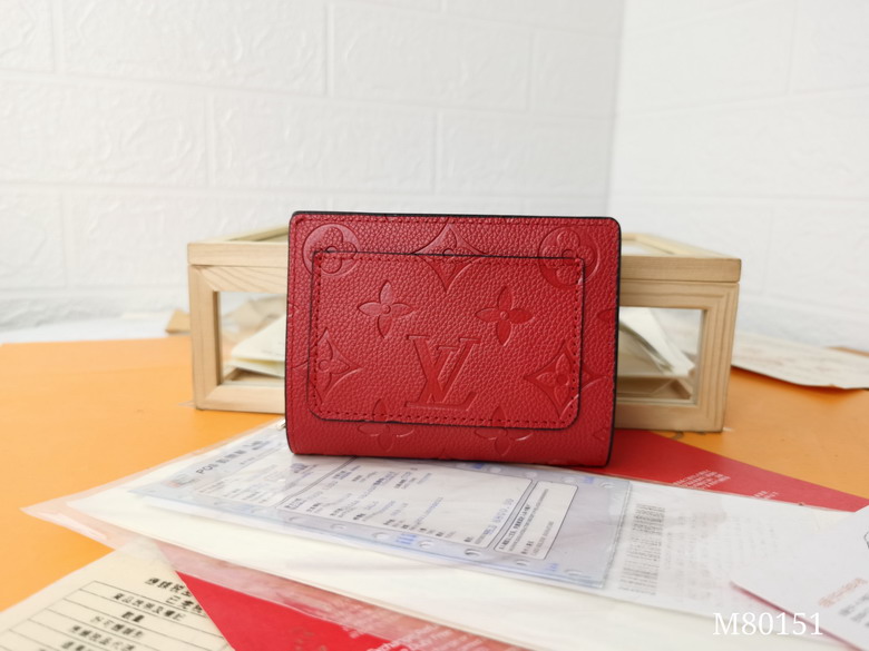 Wholesale High Quality AAA Louis Vuitton Cléa Monogram Empreinte Leather Replica Wallets for Sale