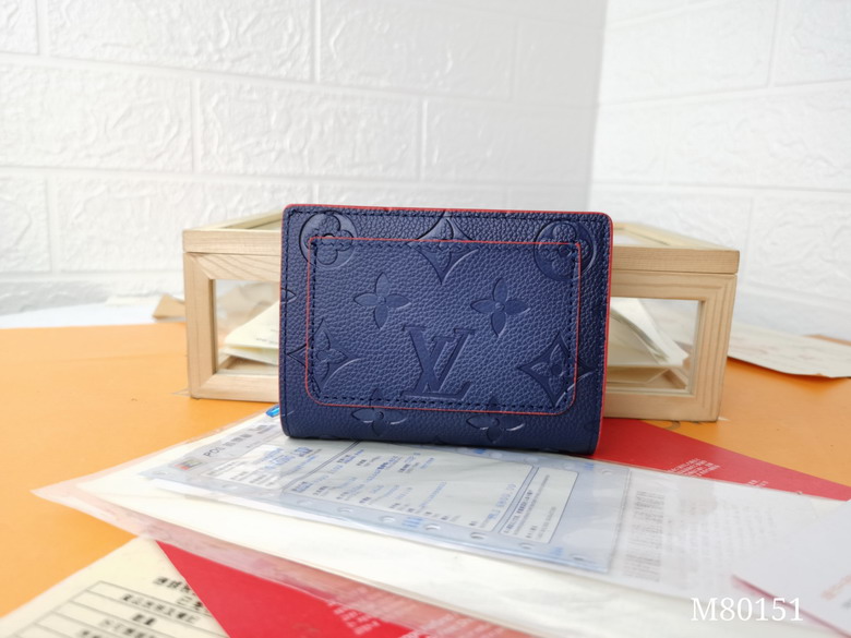 Wholesale High Quality AAA Louis Vuitton Cléa Monogram Empreinte Leather Replica Wallets for Sale