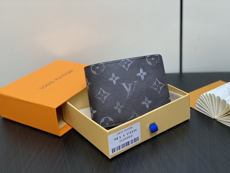 Wholesale High Quality AAA Louis Vuitton Slender Autres Cuirs Monogram Black Leather Replica Wallets for Sale