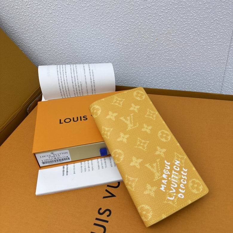 Wholesale High Quality Louis Vuitton AAA Fashion Brazza Leather Replica Designer Wallets for Sale