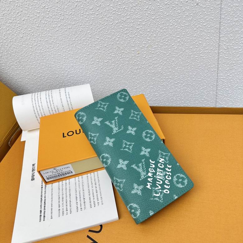Wholesale High Quality Louis Vuitton AAA Fashion Brazza Leather Replica Designer Wallets for Sale