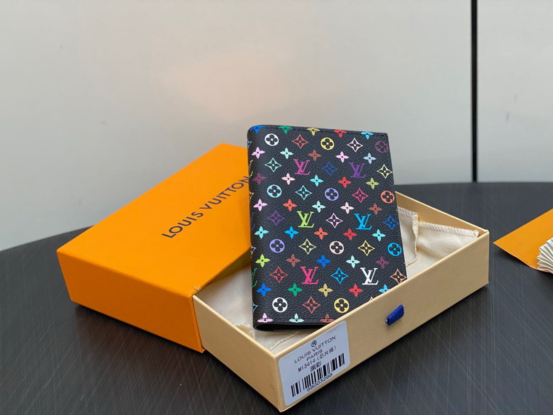 LV x TM Passport Cover Monogram Canvas Black Wallet M13414