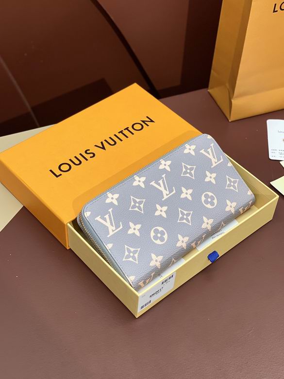 Wholesale High Quality Louis Vuitton Women's Fashion Zippy Leather Designer Wallets for Sale