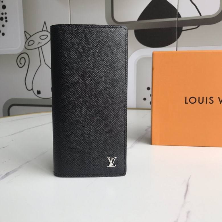 Wholesale Cheap AAA Louis Vuitton Multiple M62665 Long Wallet Black for Sale