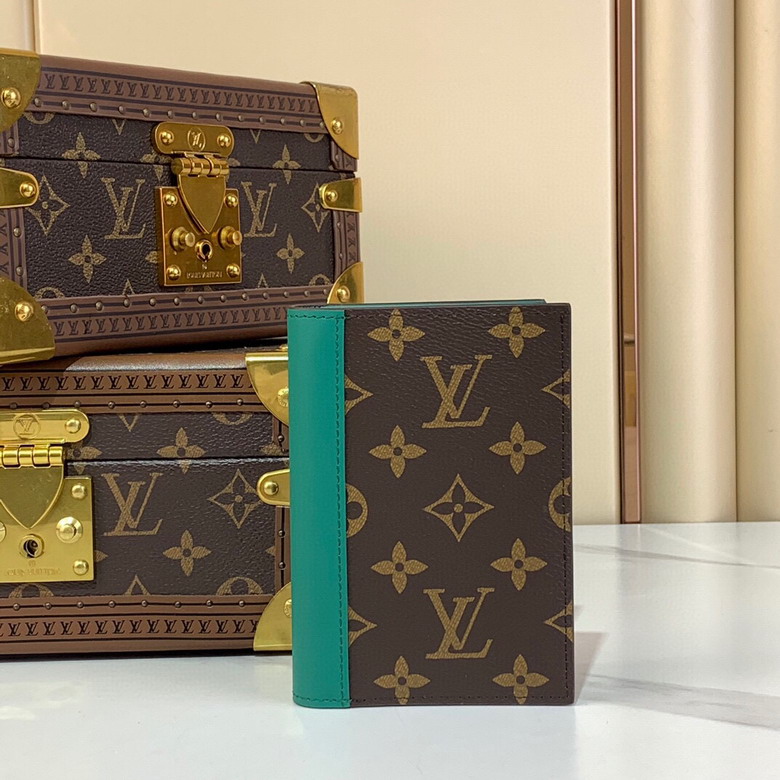 Wholesale High Quality AAA Louis Vuitton Passport Cover Monogram Macassar Canvas Leather Replica Wallets for Sale