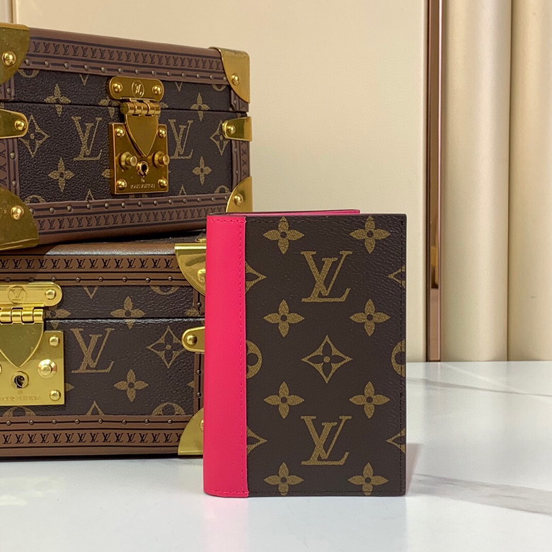 Wholesale High Quality AAA Louis Vuitton Passport Cover Monogram Macassar Canvas Leather Replica Wallets for Sale