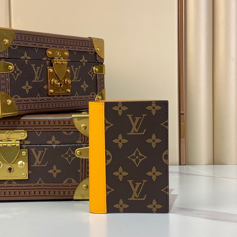 Wholesale AAA Louis Vuitton Passport Cover Monogram Macassar Canvas Wallets for Sale