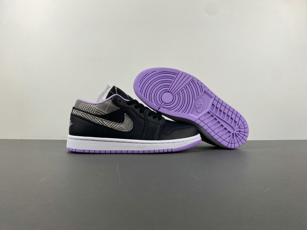 Air Jordan 1 Low Houndstooth (GS) DH0570-015