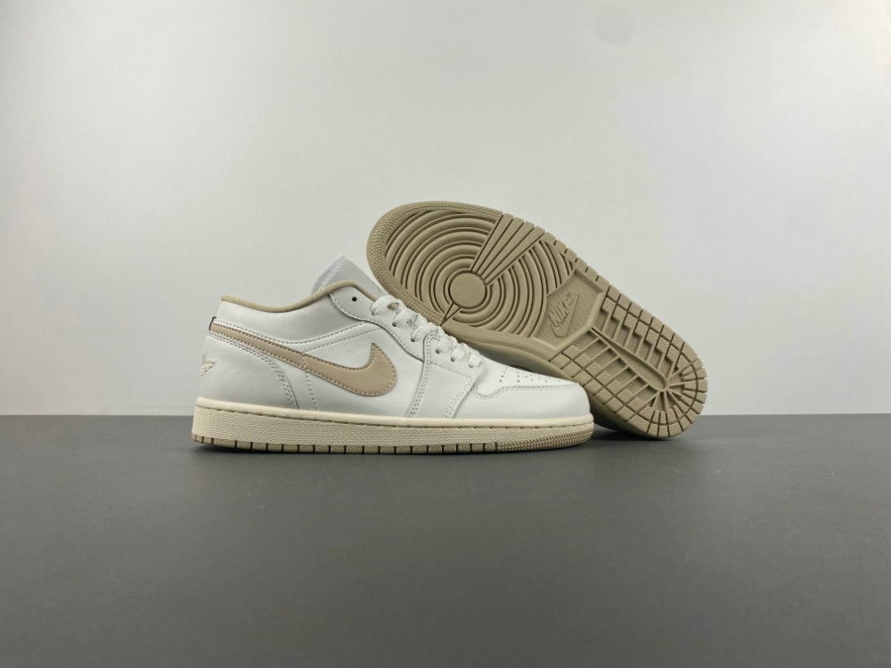 Air Jordan 1 Low Sail Tan Shoes DC0774-112
