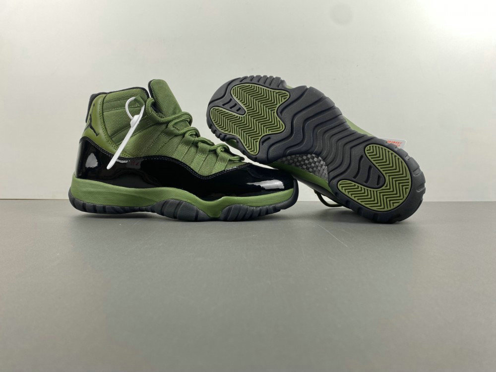 Wholesale Cheap Air Jordan 11 Retro Army Green Black Sneaker CT8012-300