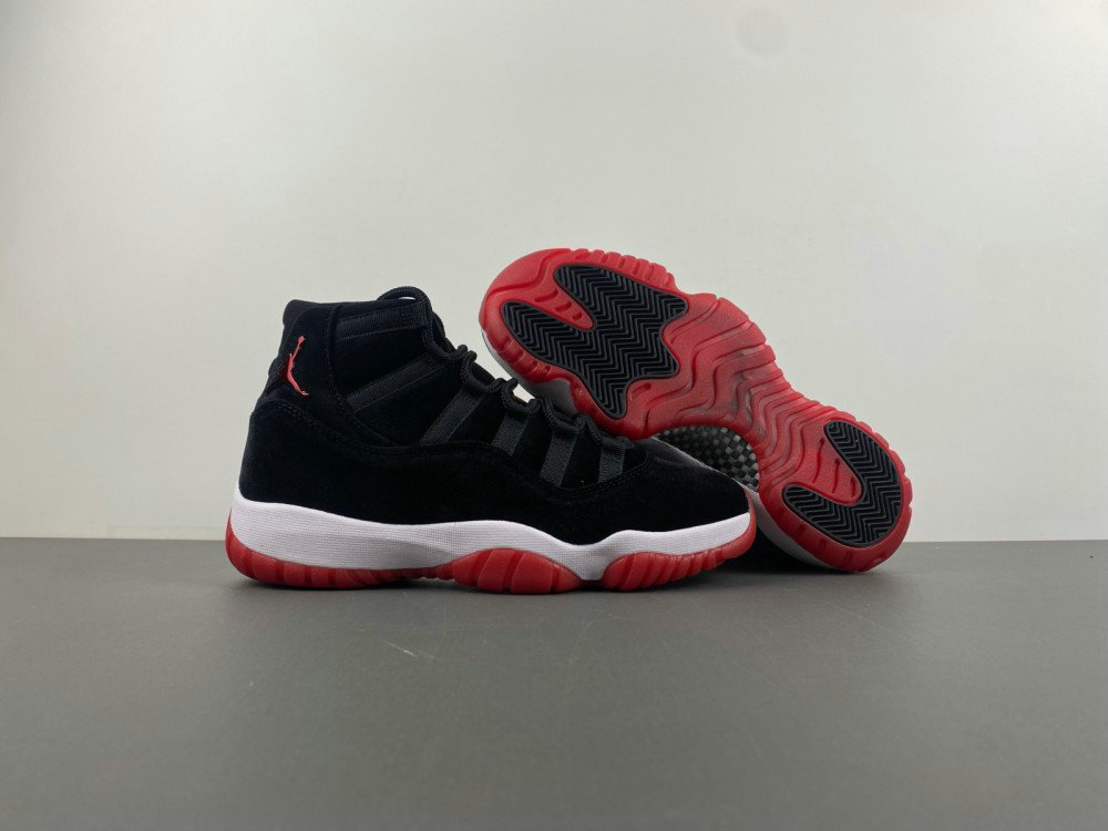 Wholesale Cheap Air Jordan 11 Retro Bred Velvet Sneaker DB5457-061