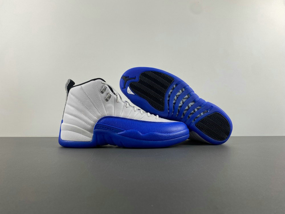 Wholesale Cheap Air Jordan 12 Retro White  Game Royal Sneaker 153265-140