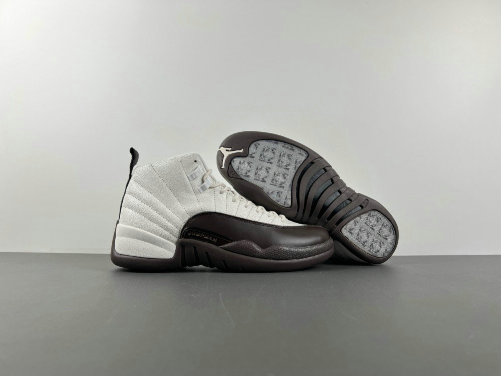 Wholesale Cheap Air Jordan 12 Retro White Baroque Brown-Sail Sneaker FZ5026-100
