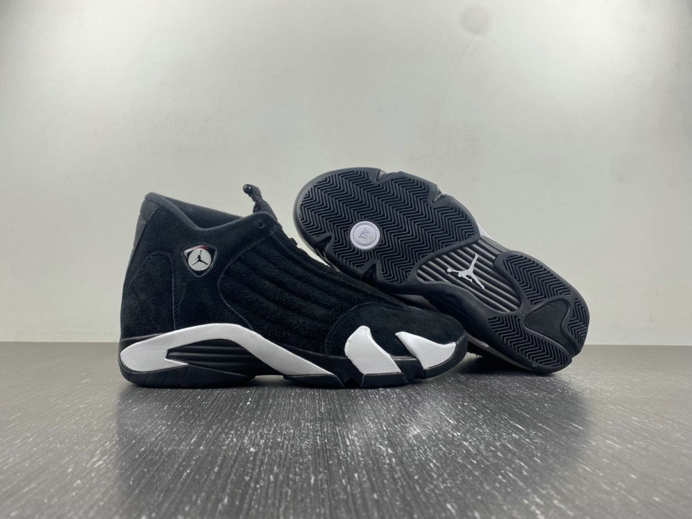 Wholesale Cheap Air Jordan 14 Retro Black White Mens Sneaker 487471-016