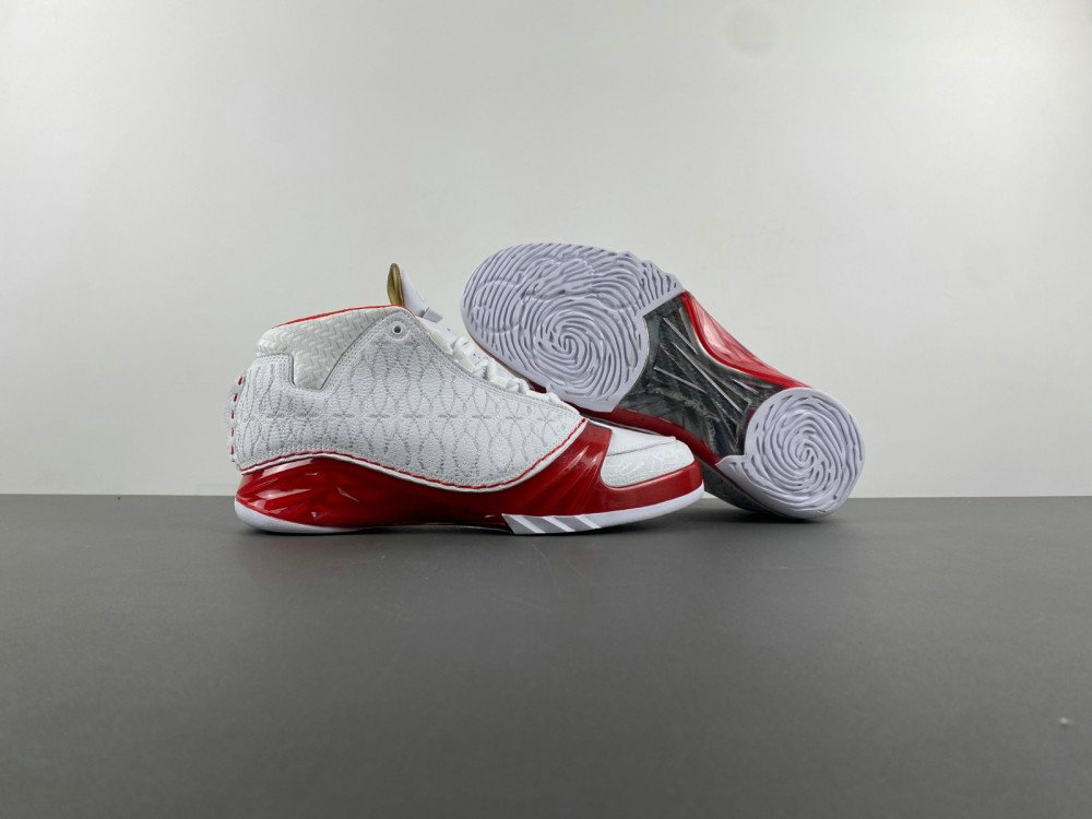 Wholesale Cheap Air Jordan 23 White Varsity Red Mens Basketball Shoes 318376-161