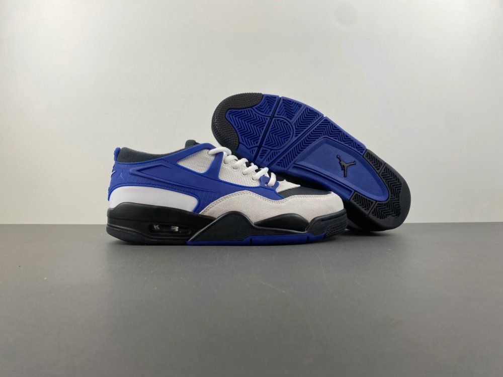 Wholesale Cheap Air Jordan 4 RM Black Summit White Racer Blue FQ7939-140