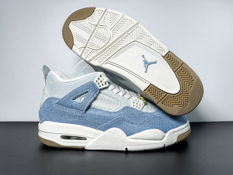 Wholesale Air Jordan 4 Retro Denim Worn Blue Sneaker IB6716-100