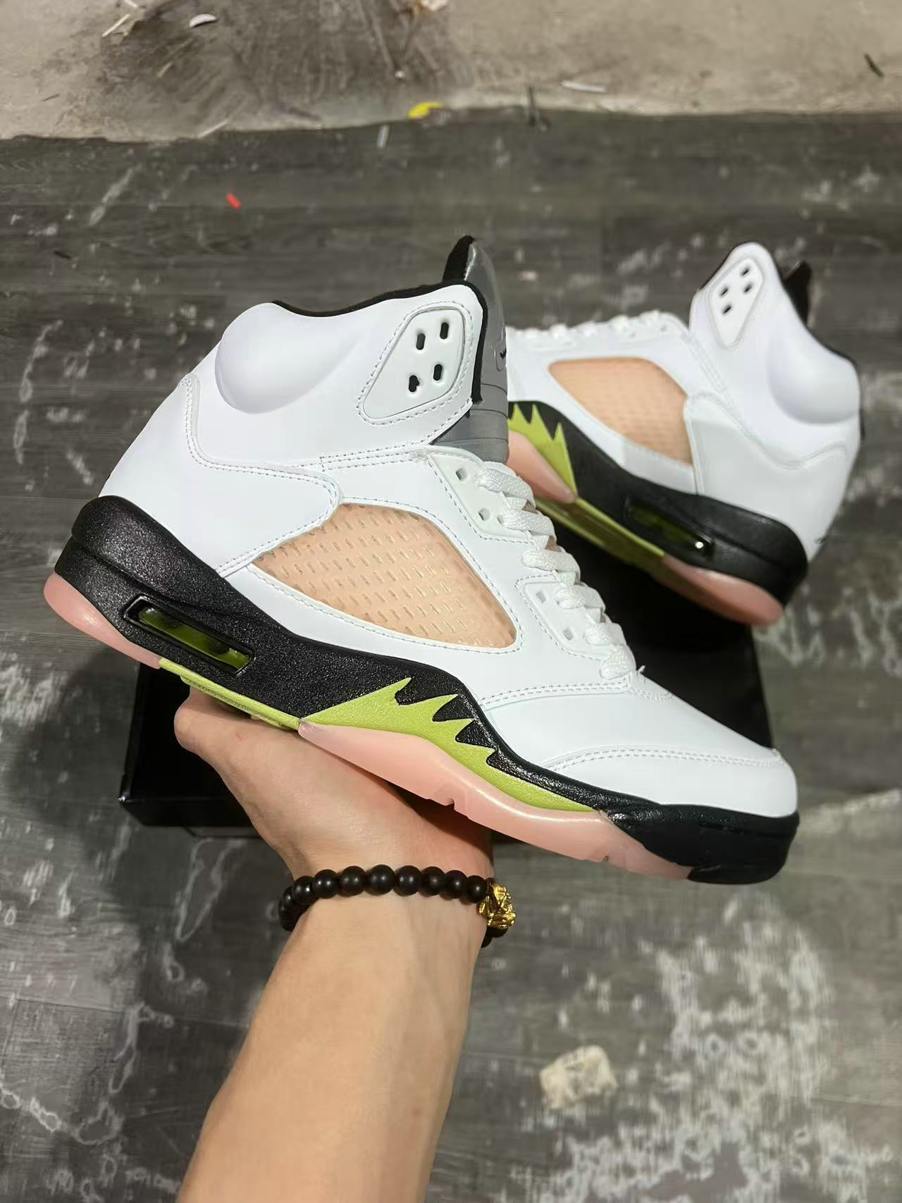Wholesale Air Jordan 5 Retro Luminous Green Sneaker DD9336-130