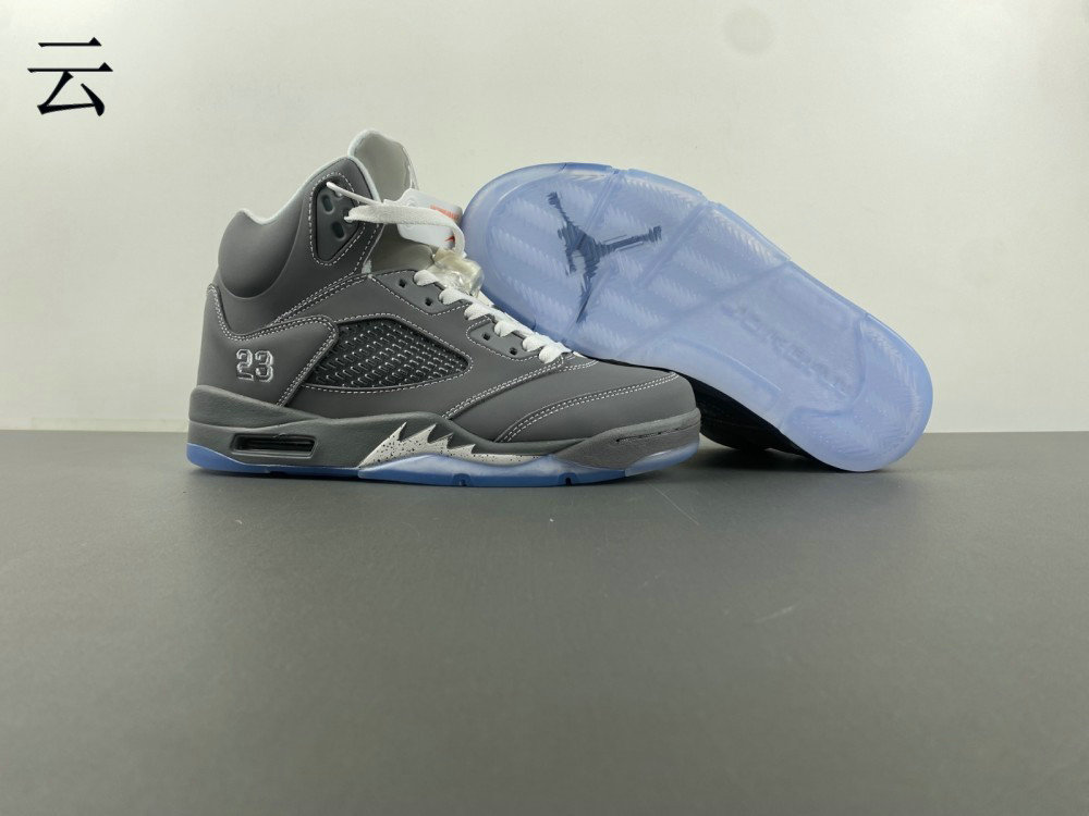 Wholesale Air Jordan 5 Retro 'Wolf Grey' Sneaker 136027-005