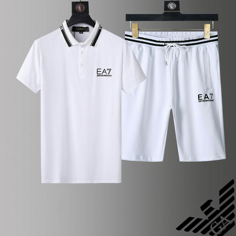Wholesale Cheap A rmani Short Sleeve Tracksuits for Sale