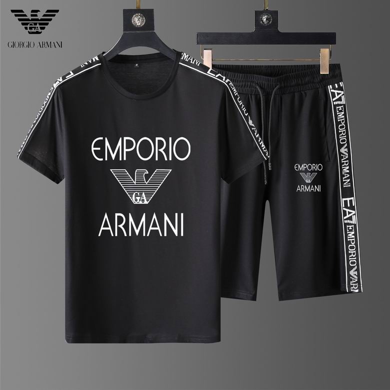 Wholesale Cheap AAA A rmani Short Sleeve Tracksuits for Sale