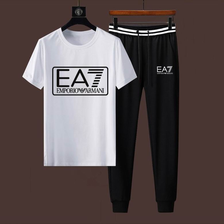 Wholesale Cheap A rmani Short Sleeve Men Tracksuits for Sale
