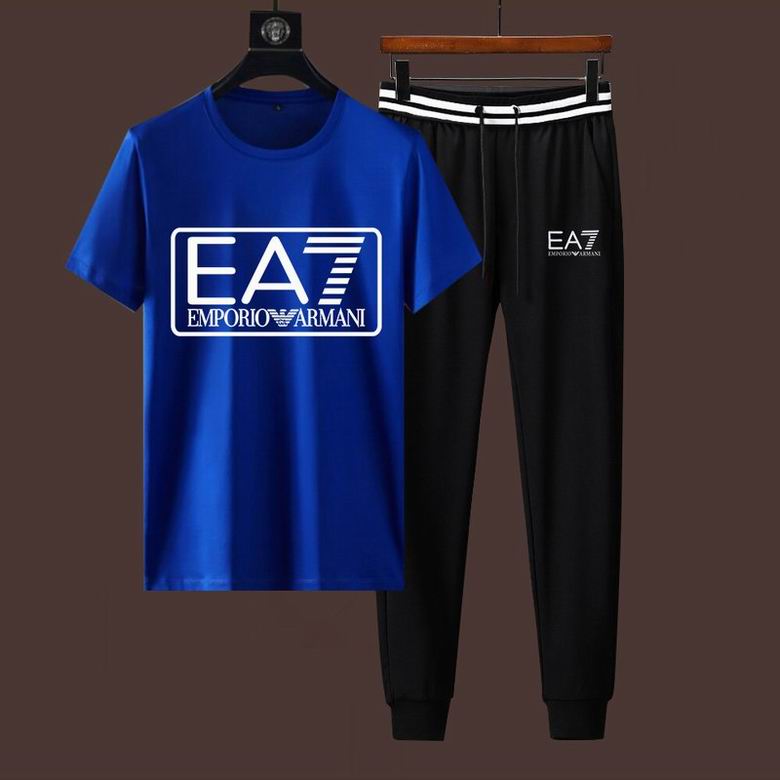 Wholesale Cheap A rmani Short Sleeve Men Tracksuits for Sale