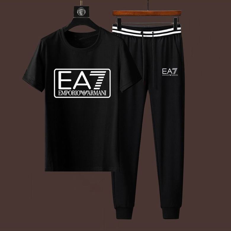 Wholesale Cheap A rmani Short Sleeve Men Tracksuits for Sale