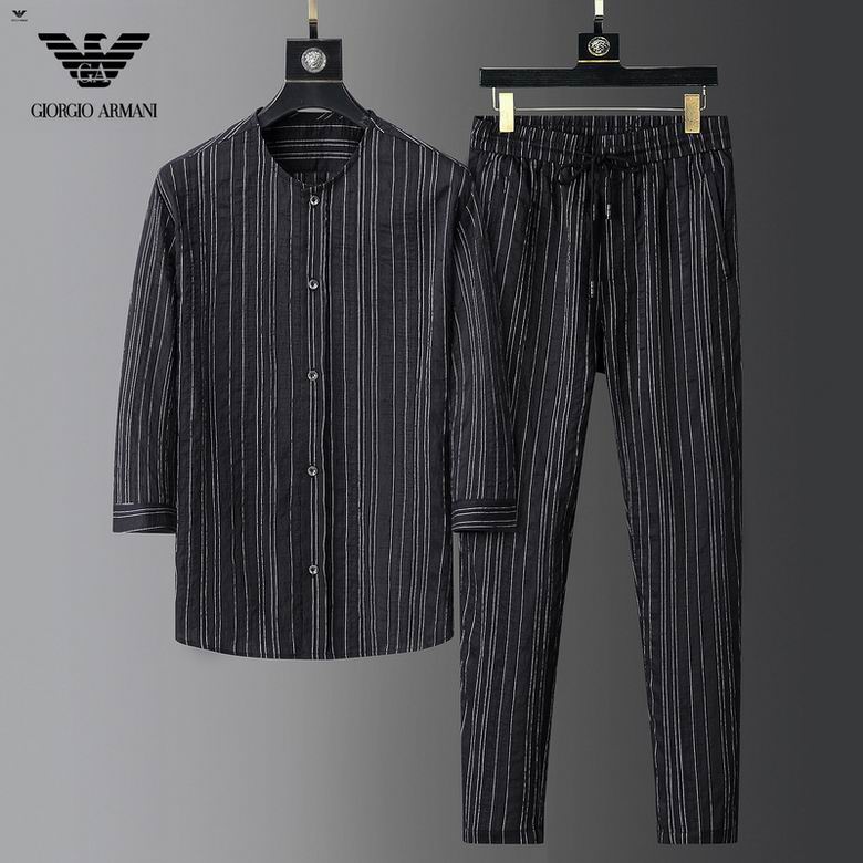 Wholesale Cheap A rmani Short Sleeve MEN Tracksuits for Sale