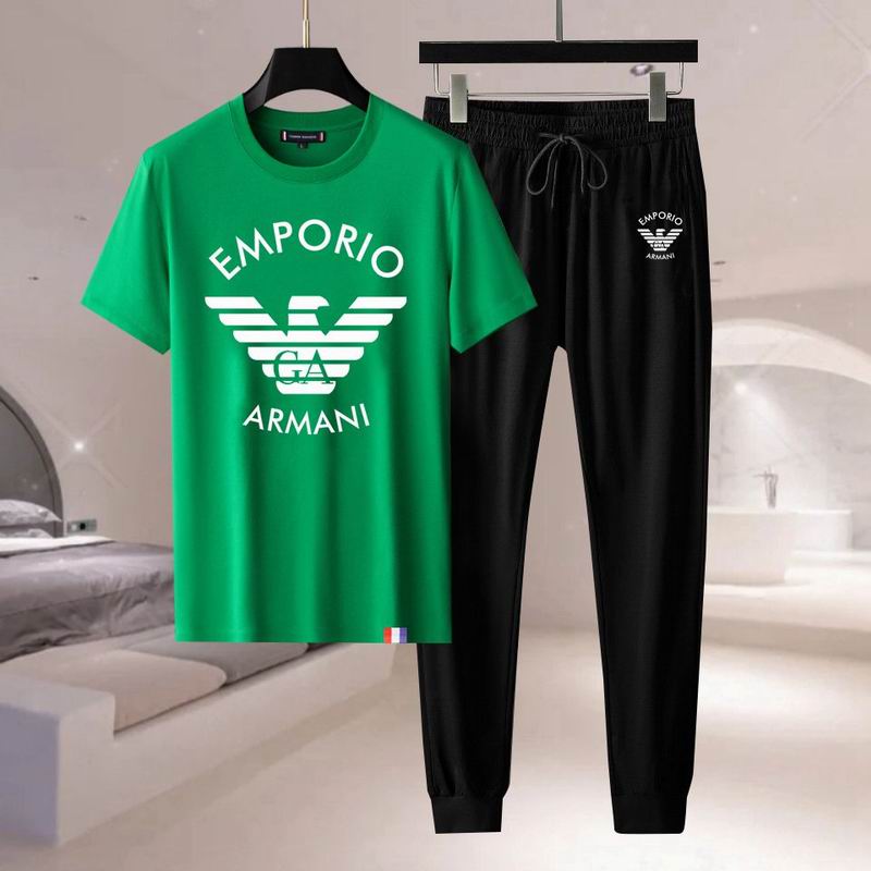 Wholesale High-quality Cheap Armani Short Sleeve Replica Designer Tracksuits for sale