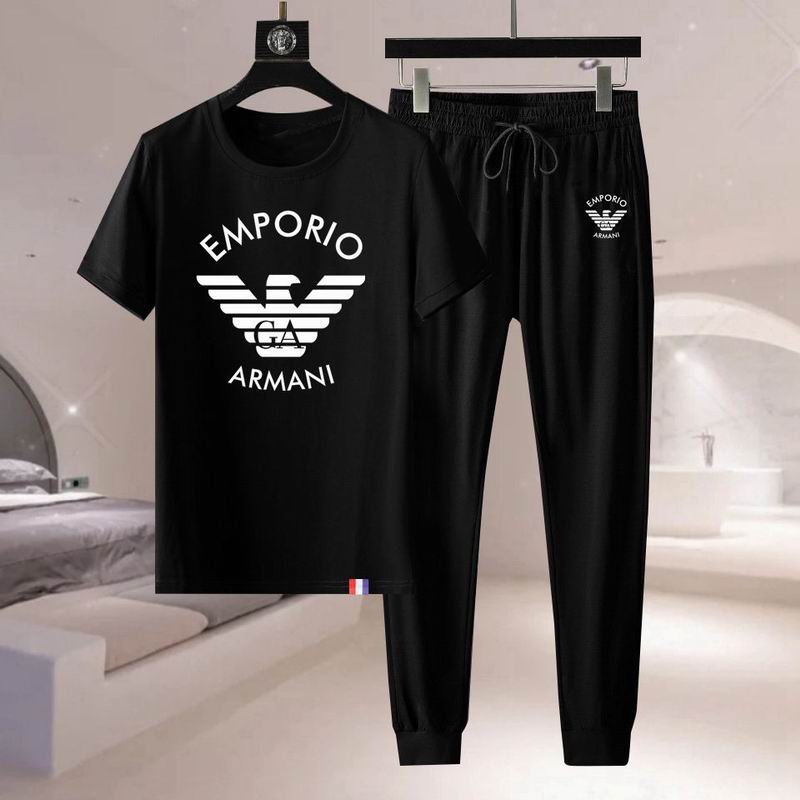 Wholesale High-quality Cheap Armani Short Sleeve Replica Designer Tracksuits for sale