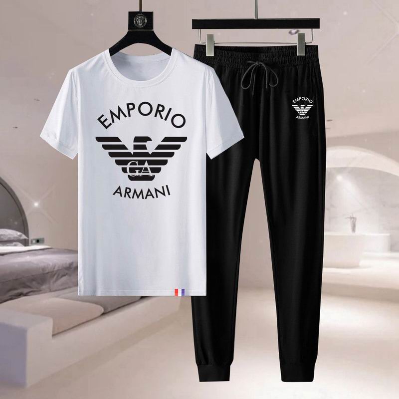 Wholesale High-quality Cheap Armani Short Sleeve Replica Designer Tracksuits for sale