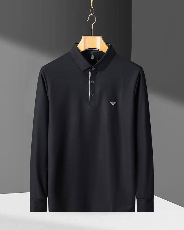 Wholesale High-quality Cheap Armani Long Sleeve Lapel Replica Designer T Shirts for sale