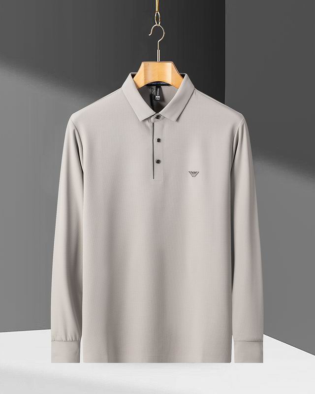 Wholesale High-quality Cheap Armani Long Sleeve Lapel Replica Designer T Shirts for sale