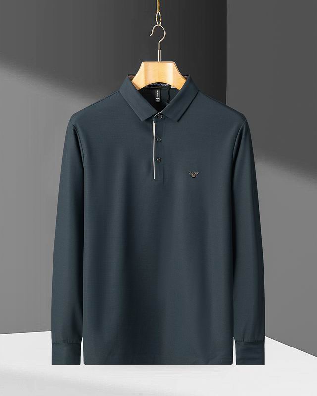 Wholesale High-quality Cheap Armani Long Sleeve Lapel Replica Designer T Shirts for sale