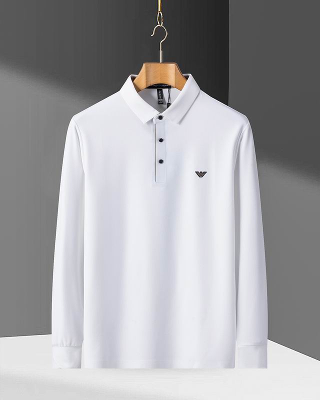 Wholesale High-quality Cheap Armani Long Sleeve Lapel Replica Designer T Shirts for sale