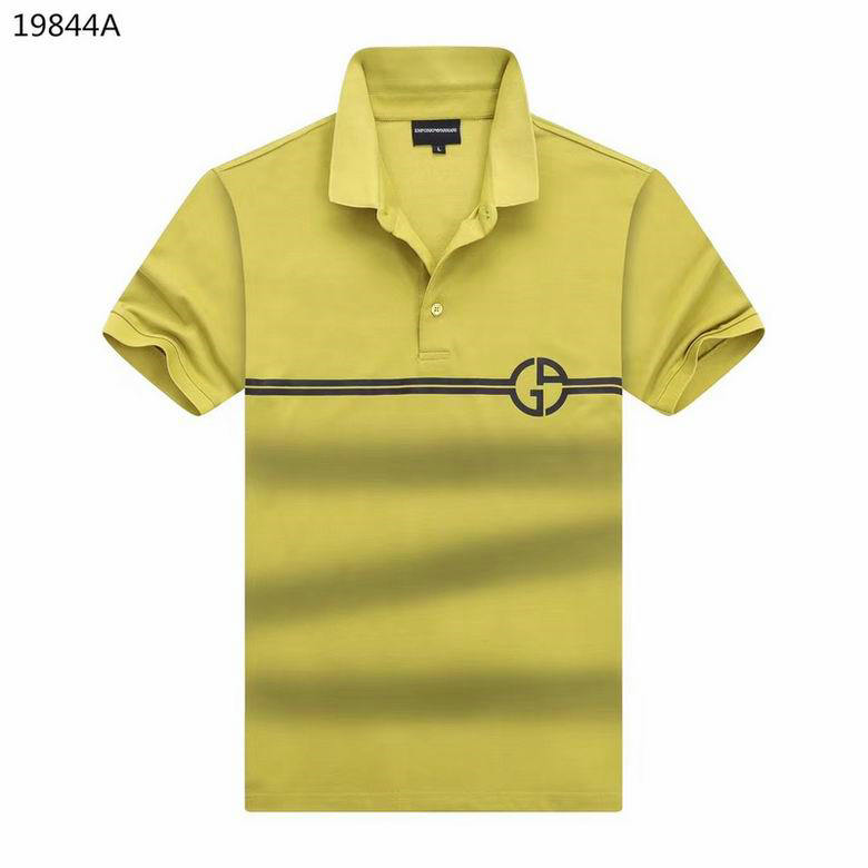 Wholesale Cheap Armani Short Sleeve Lapel T Shirts for Sale