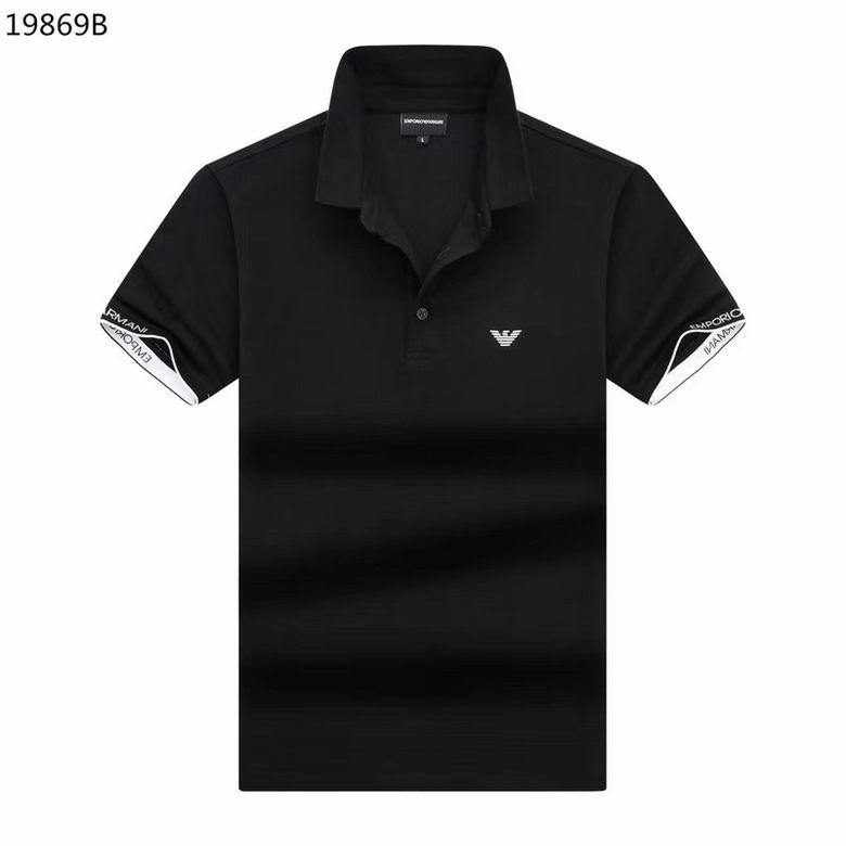Wholesale Cheap Armani Short Sleeve Lapel T Shirts for Sale