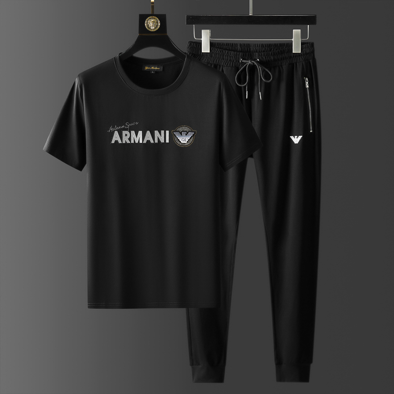 Wholesale Cheap A.rmani Short Sleeve Replica Tracksuits for Sale