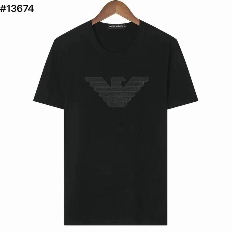 Wholesale Cheap A rmani Short Round Collar T Shirts for Sale