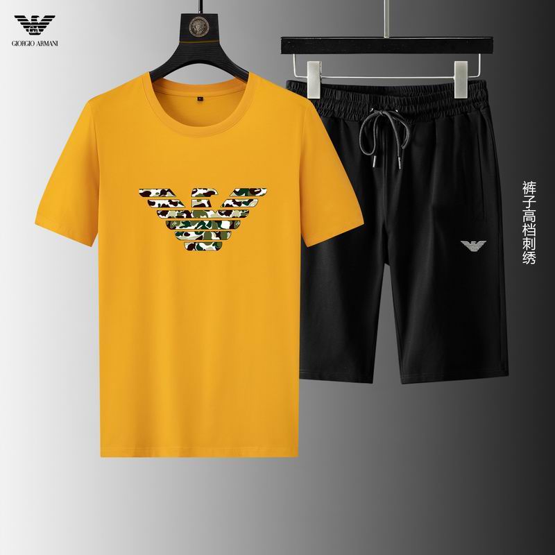 Wholesale Cheap A rmani Short Sleeve Replica Tracksuits for Sale